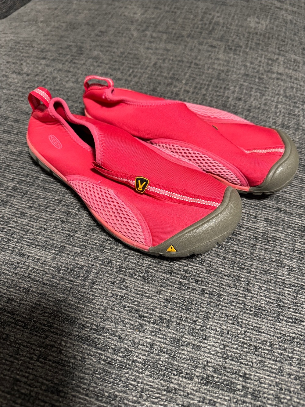 Keen Pink Slip-On Water Shoes with Gray Toe